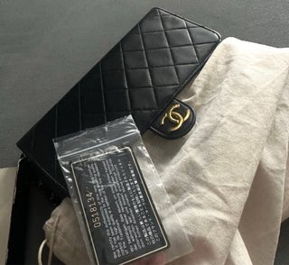 lindíssima Bolsa Chanel Timeless Preta Dourada