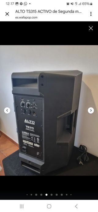 Altavoz Activo Alto TS315 Negro autoamplificado.