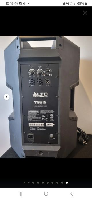 Altavoz Activo Alto TS315 Negro autoamplificado.