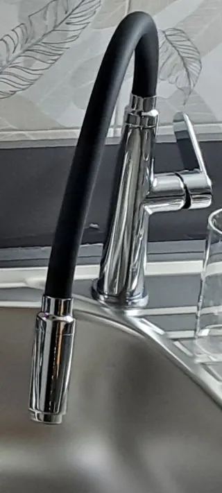 Miscelatore lavello nero/argento mai usato