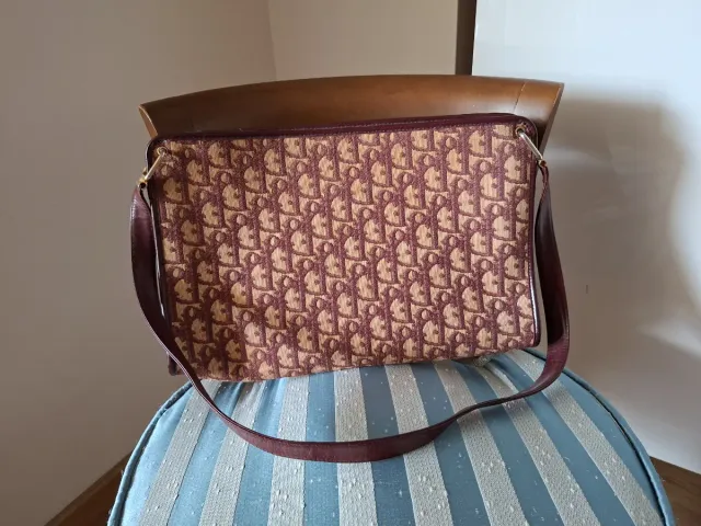 Bolso Christian Dior Monogram Marrón Beige
