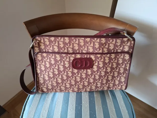 Bolso Christian Dior Monogram Marrón Beige