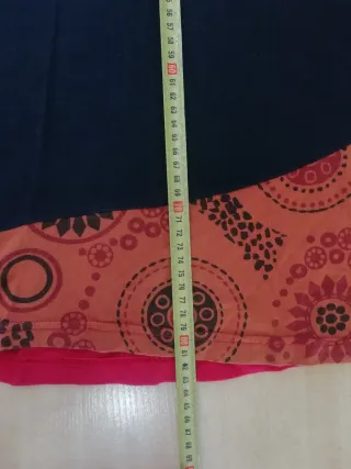 Vestido hippie algodón talla M