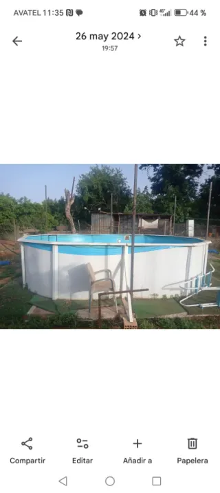 Piscina de chapa 5x4