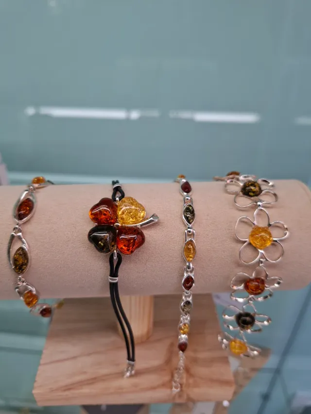 Pulsera Plata Ley 925 Ámbar