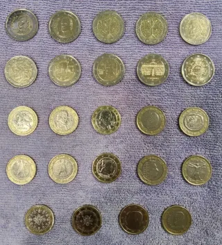 Monedas 1 y 2 Euros Raras