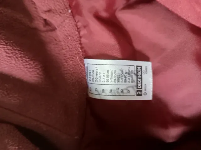 Abrigo niño azul y granate 2-3 años