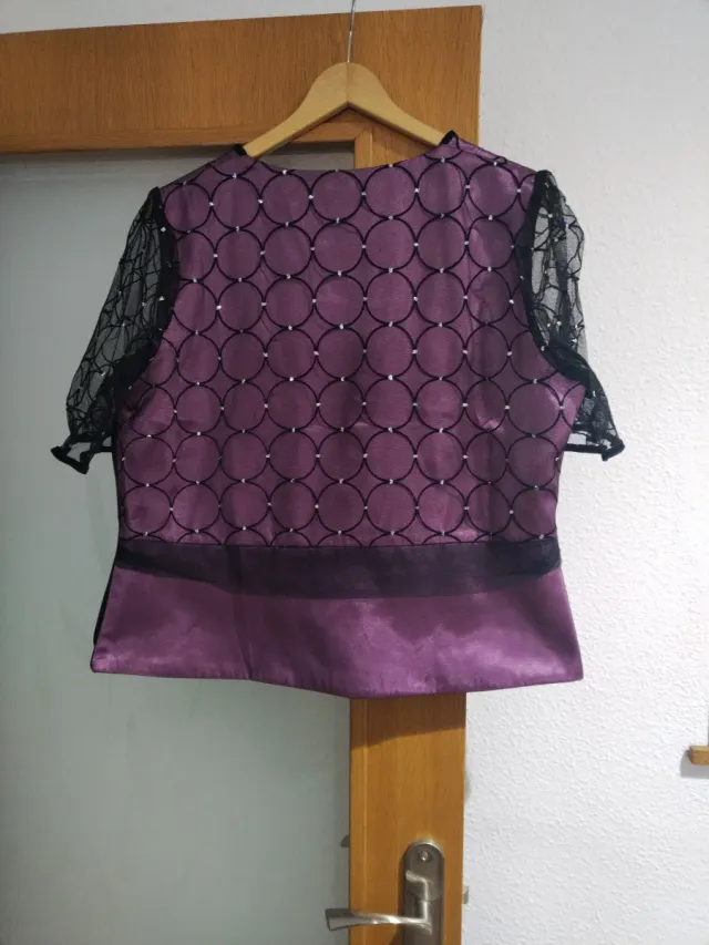 Blusa fiesta o celebración morada