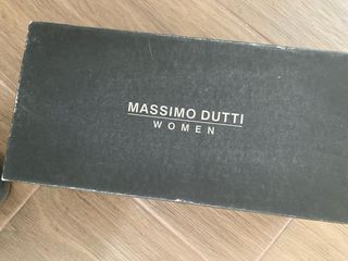 Sandalias Massimo dutti de piel con color rojo