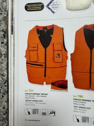 Chaleco caza Benisport