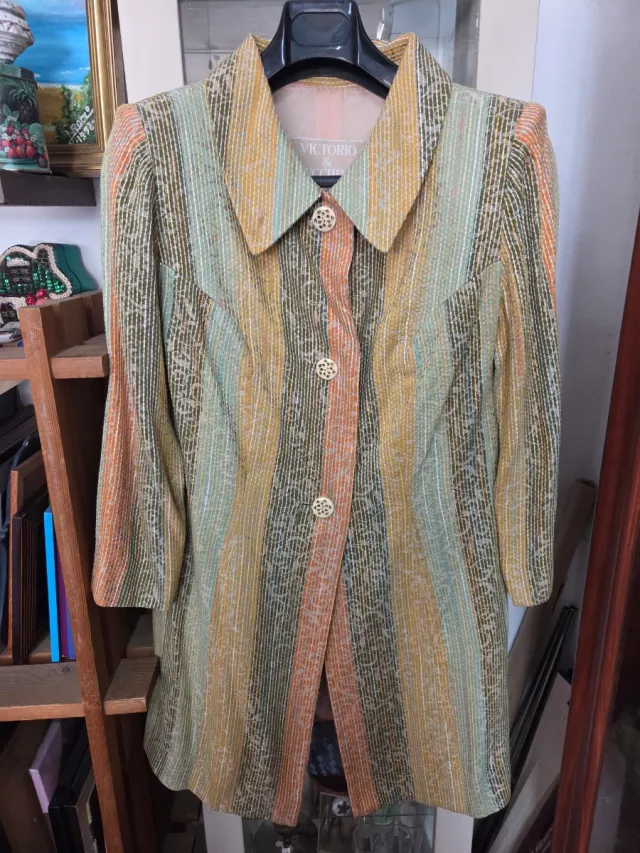 Abrigo Largo Mujer Victorio&Lucchino Multicolor