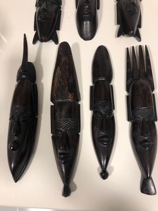 7 Figuras Decorativas de Madera