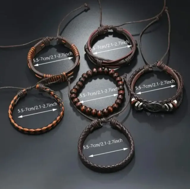 Conjunto 6 Pulseras Retro Árbol Vida