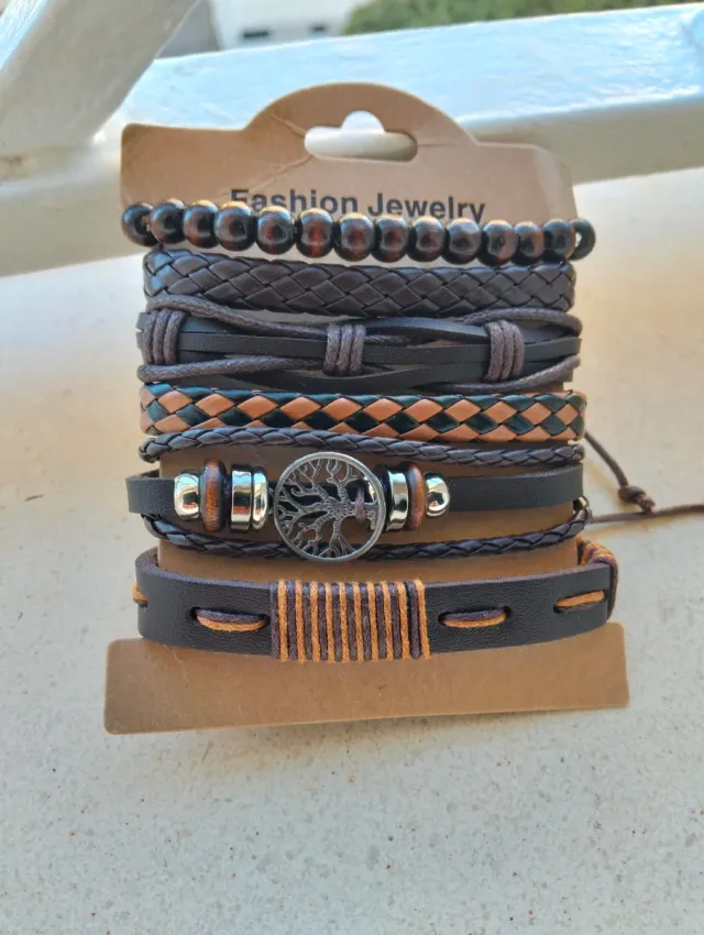 Conjunto 6 Pulseras Retro Árbol Vida