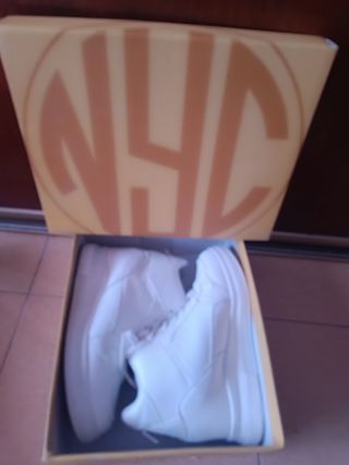 Botas blancas tacón corrido