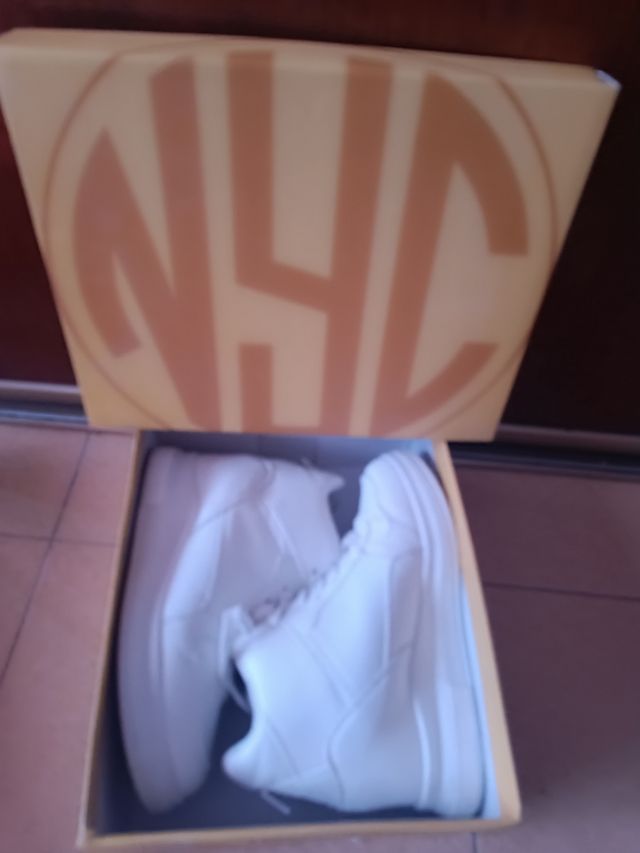 Botas blancas tacón corrido