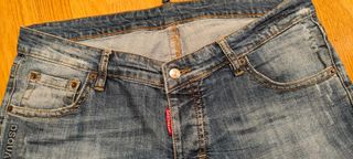 Pantalón vaquero corto Dsquared2 W38 T-54 Italy