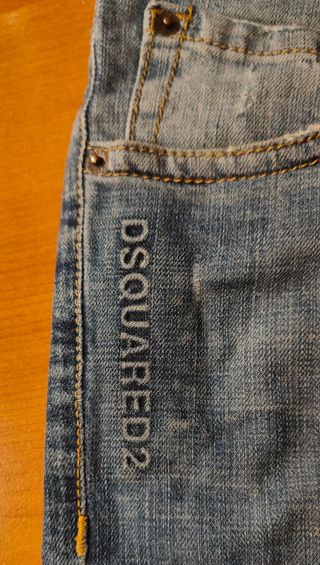Pantalón vaquero corto Dsquared2 W38 T-54 Italy