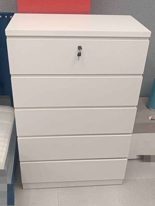 Cómoda Sinfonier Blanca 5 Cajones