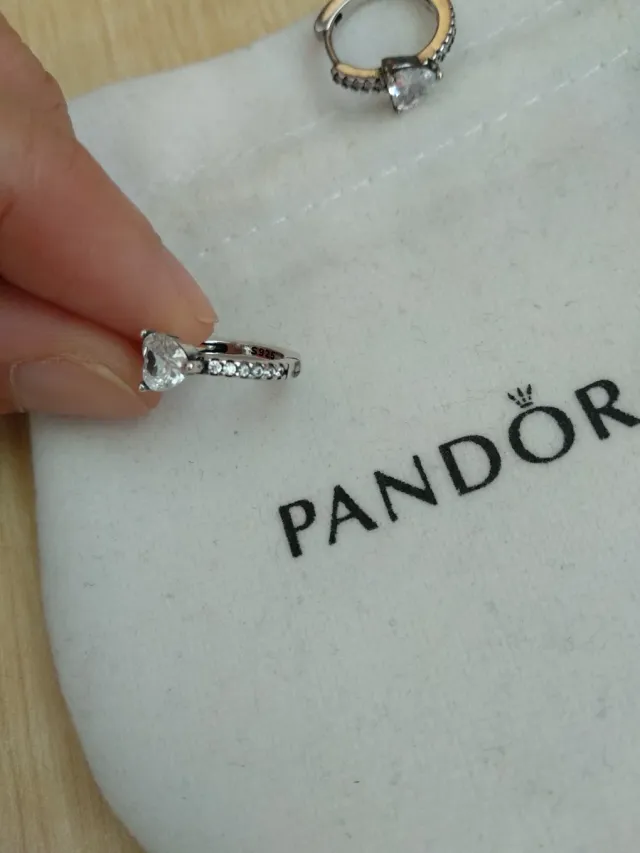 Pendientes Pandora Corazón Plata