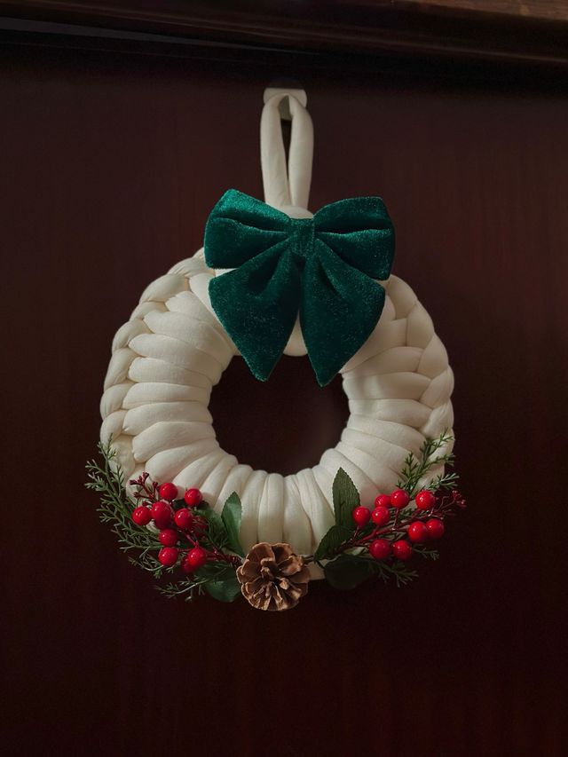 Ghirlanda Natalizia Fatta a Mano