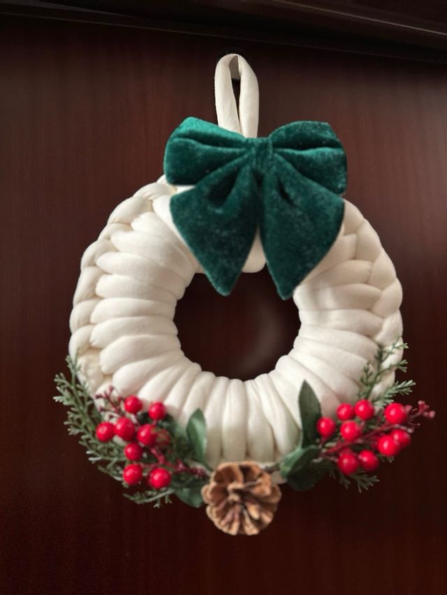 Ghirlanda Natalizia Fatta a Mano