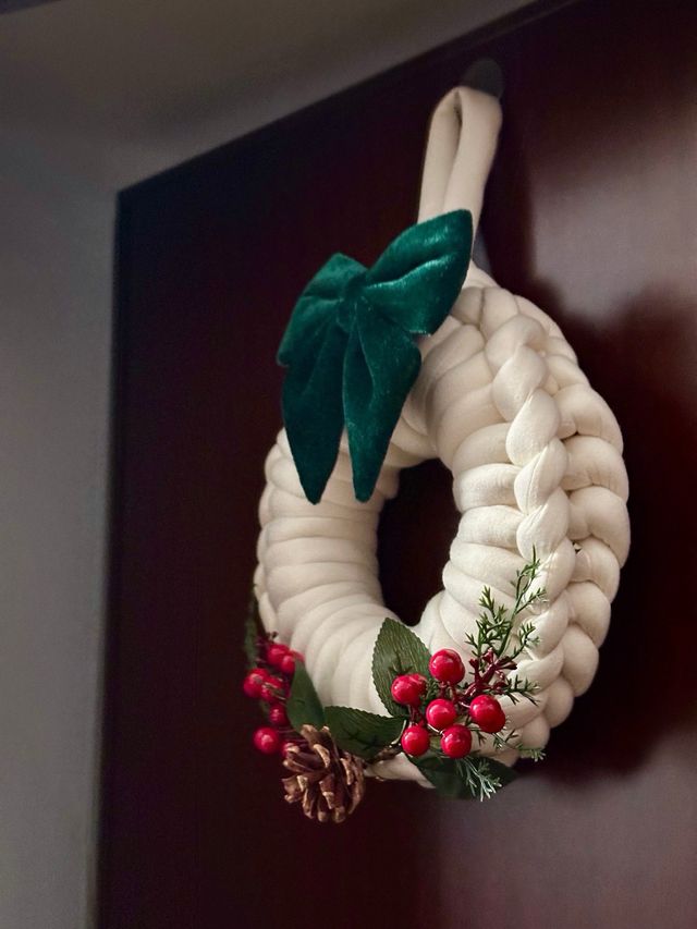 Ghirlanda Natalizia Fatta a Mano