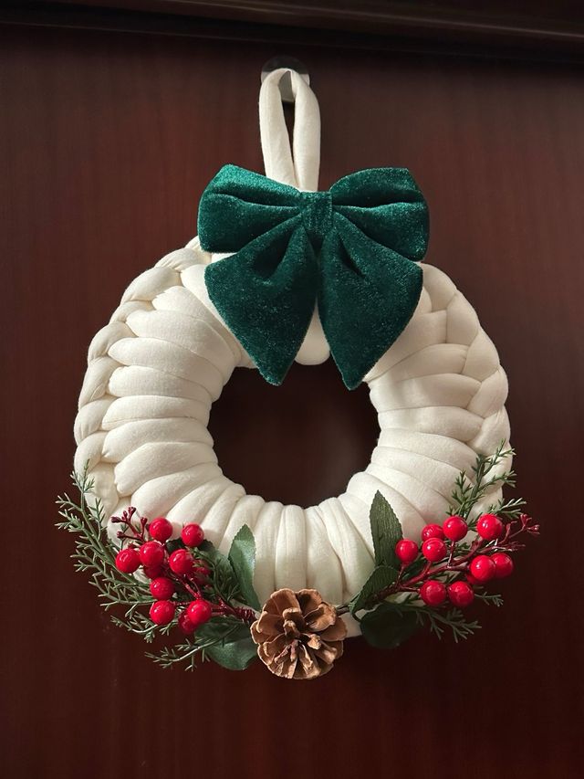 Ghirlanda Natalizia Fatta a Mano