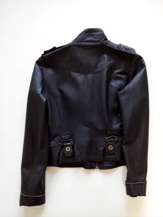 Chaqueta Zara Piel Mujer Marrón