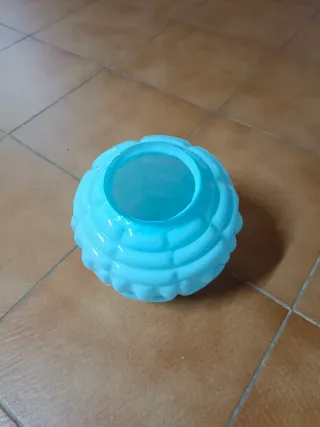 Pantalla de cristal azul para lámpara