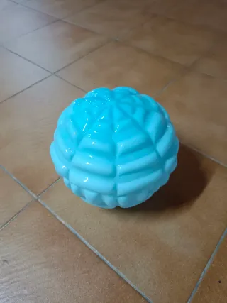 Pantalla de cristal azul para lámpara