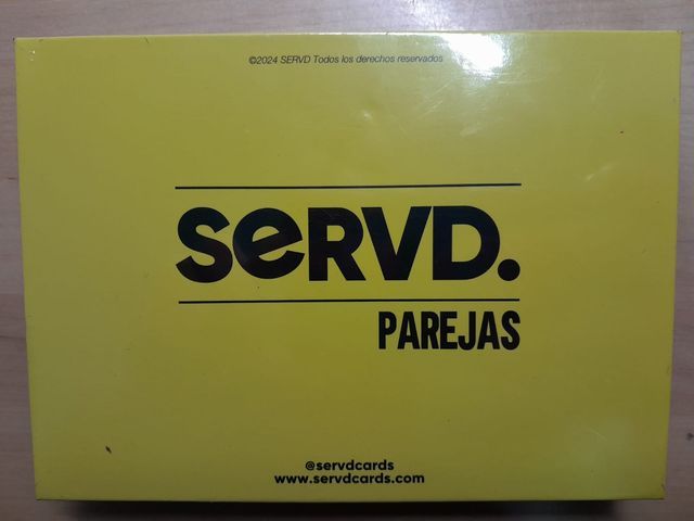 Juego de cartas SERVD PAREJAS