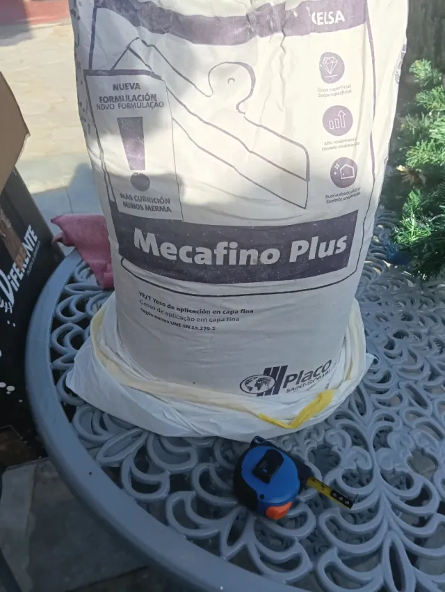 Saco Mecafino Plus Yeso Regalo cerrado y conserv