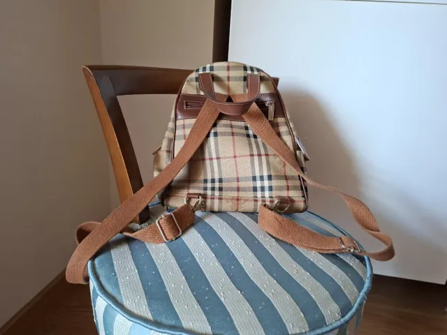 Mochila Burberry Beige y Marrón