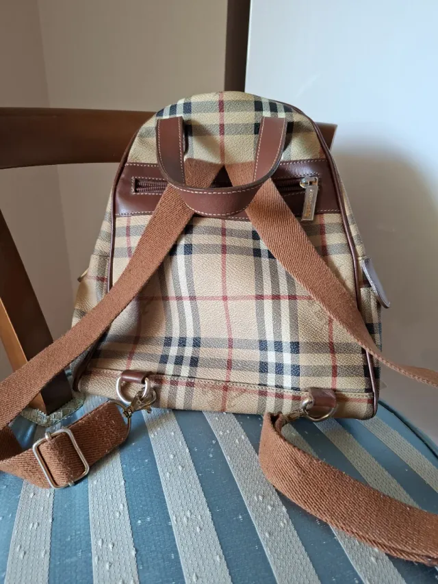Mochila Burberry Beige y Marrón
