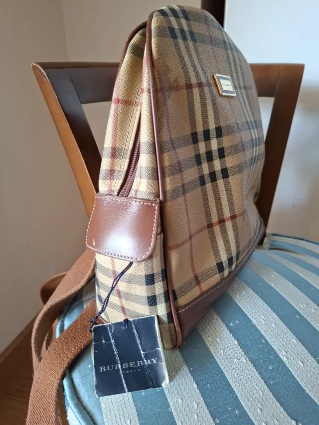 Mochila Burberry Beige y Marrón