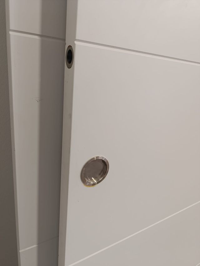 3 Puertas correderas madera blancas