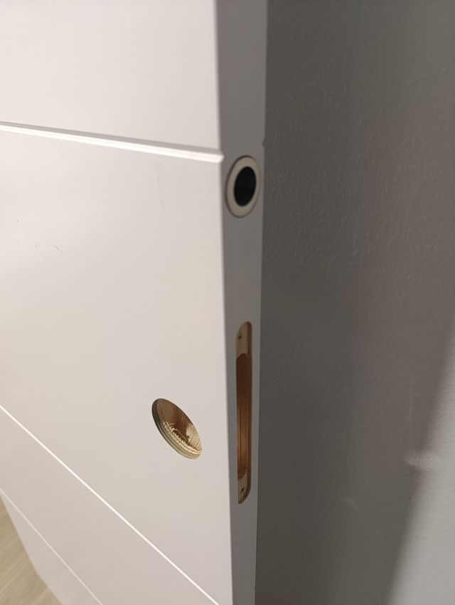 3 Puertas correderas madera blancas