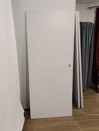 3 Puertas correderas madera blancas