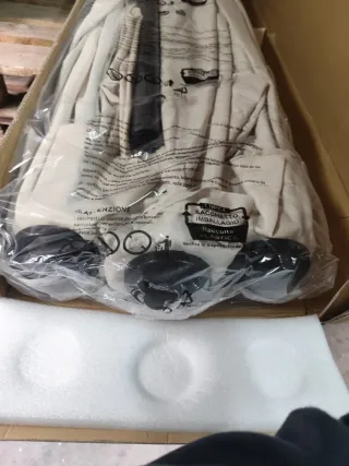 Sombrilla Rectangular VOUNOT Beige y Negro