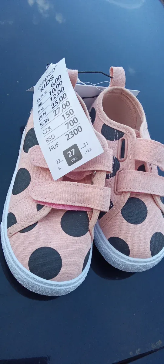 Playeras niña Pepco lunares talla 27