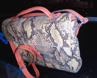 Bandolera Podium TOUS Beige/Marrón Piel Serpiente