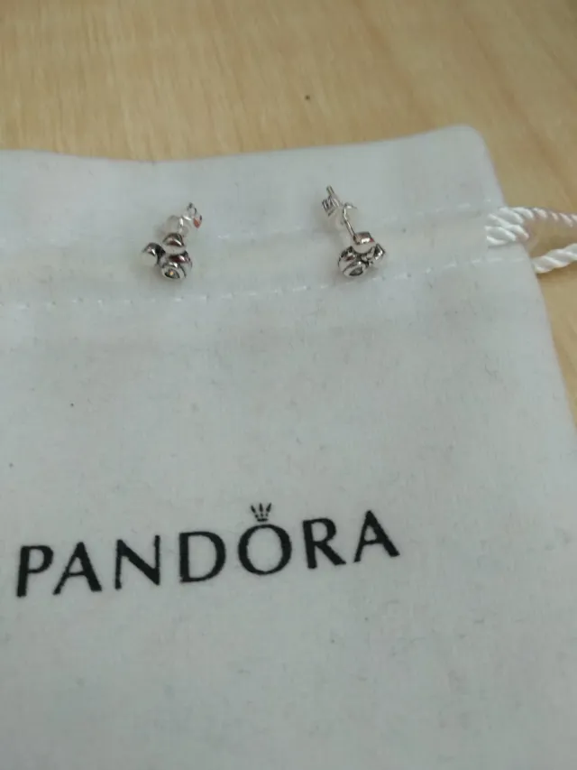 Pendientes Pandora Mickey Mouse Plata