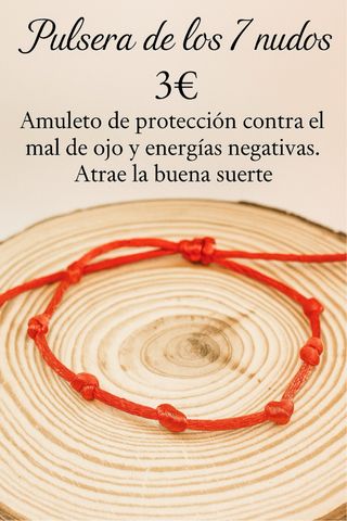 Pulsera 7 nudos protección mal de ojo