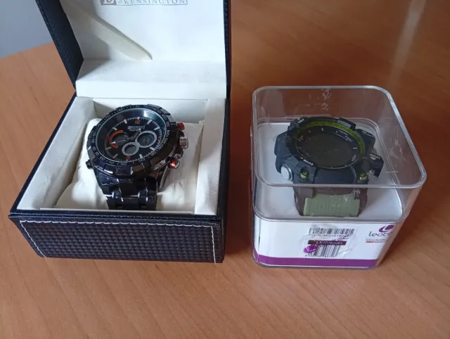 2 relojes Negro y Verde