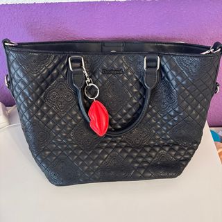 Bolso Negro Desigual (incluye cartera)