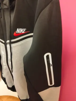 Chaqueta chándal Nike Hombre Negro y Gris