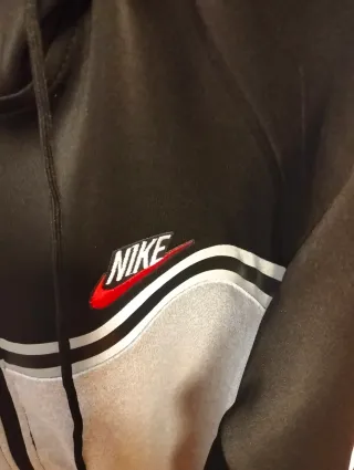 Chaqueta chándal Nike Hombre Negro y Gris