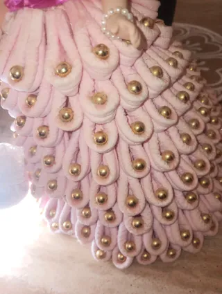 Muñeca antigua cerámica .mide l 29