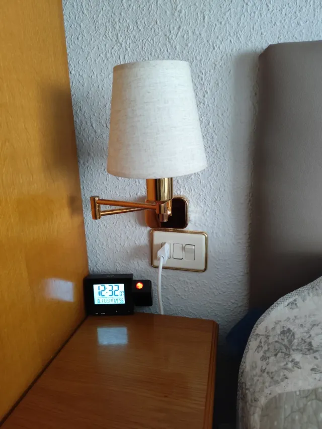 Tulipa para lámpara de tela y metal